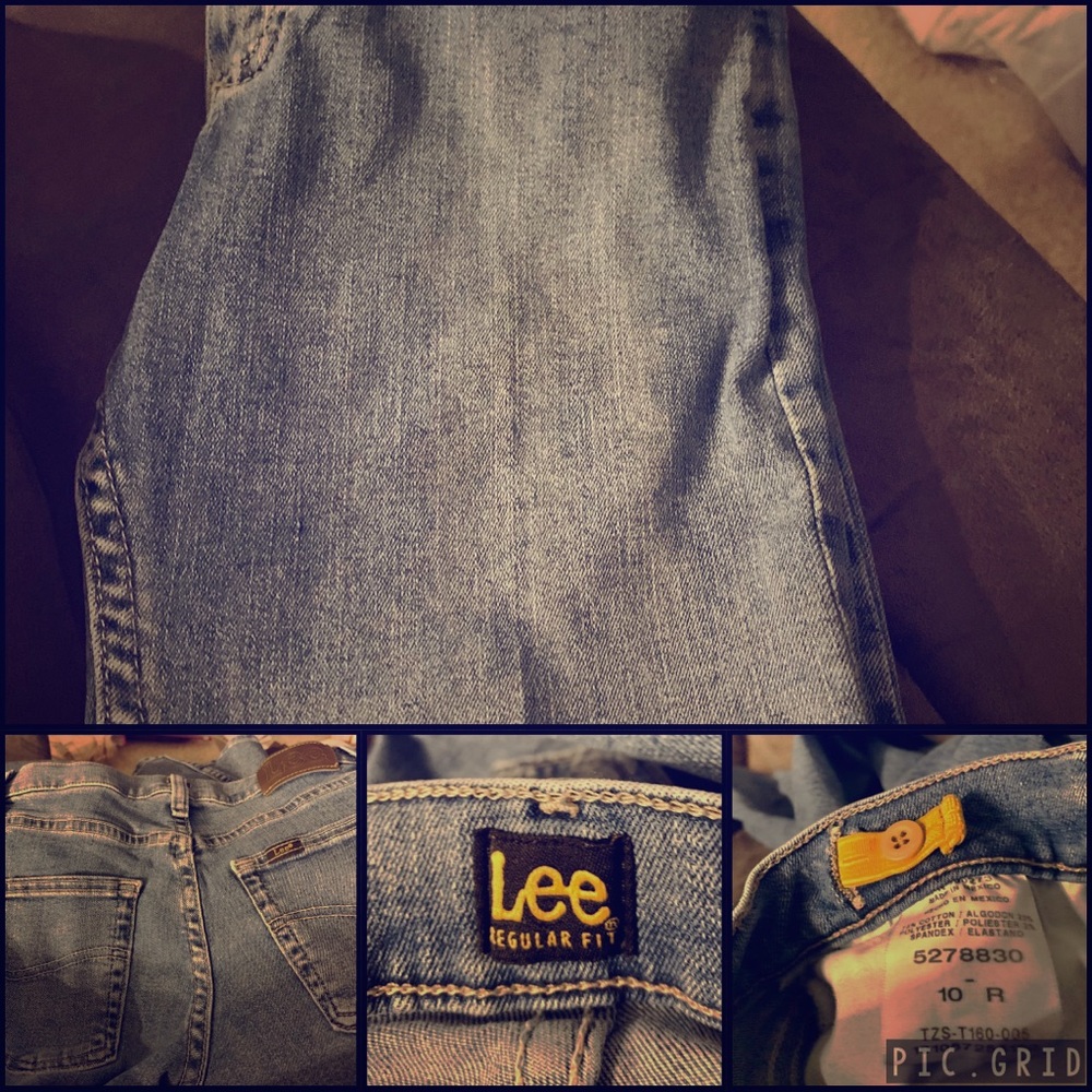 Boys Lee Straight Blue Jeans